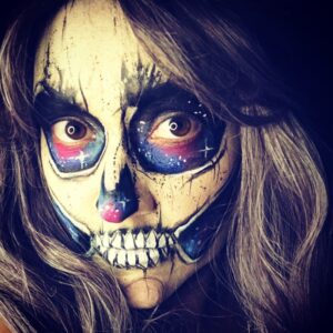 Galaxy Skull by Snappy Face Painting
