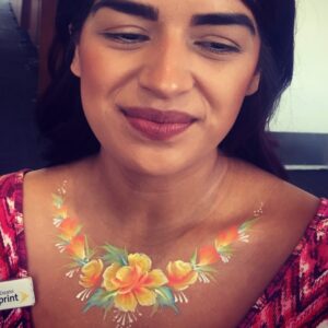 Flower Necklace by Snappy Face Painting