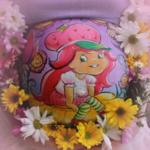 Strawberry Shortcake Prenatal Belly Art