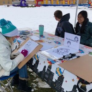 Snappy Entertainment Artist Drawing Caricatures at School of Mines in Golden CO