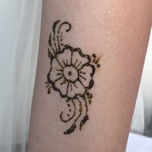 Arm Flower Henna Design