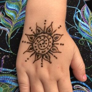 Sunburst Henna Design